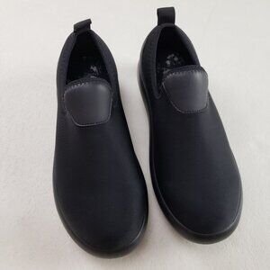 Alegria Eden Knit Nursing Shoe Womens 7-7.5 EU 37 Black Slip On Casual Comfort